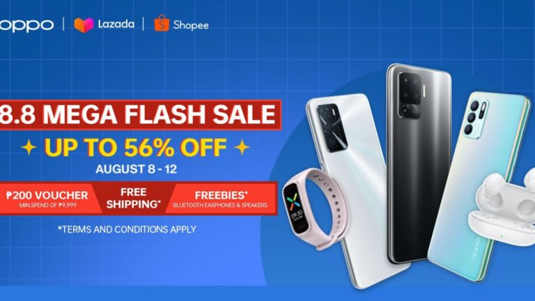 Shop exciting promos and freebies at the OPPO 8.8 Brand Day Sale!