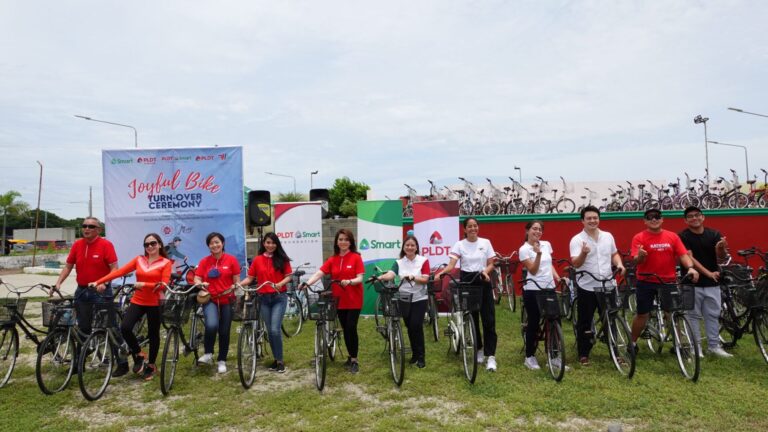 PLDT, Smart, PSF turn over Bikes for Livelihood in La Union