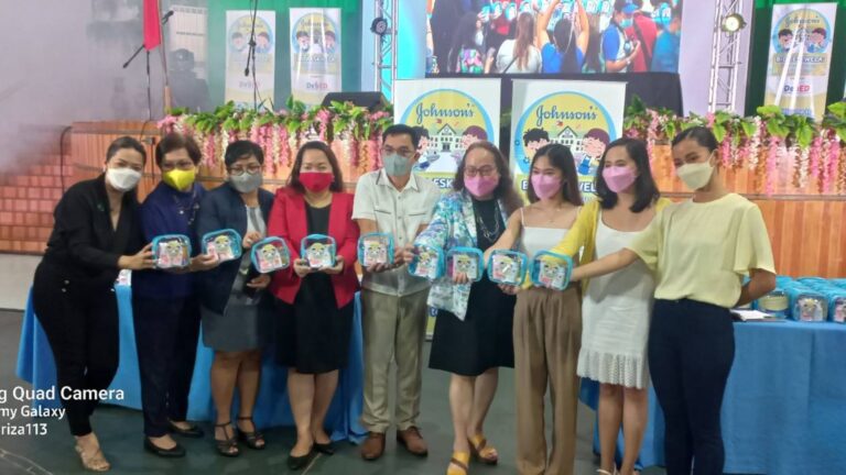 Johnson and Johnson proudly supports the back-to-school efforts of Department of Education through Bida Eskwela: Angat ang Batang Presko-Bango