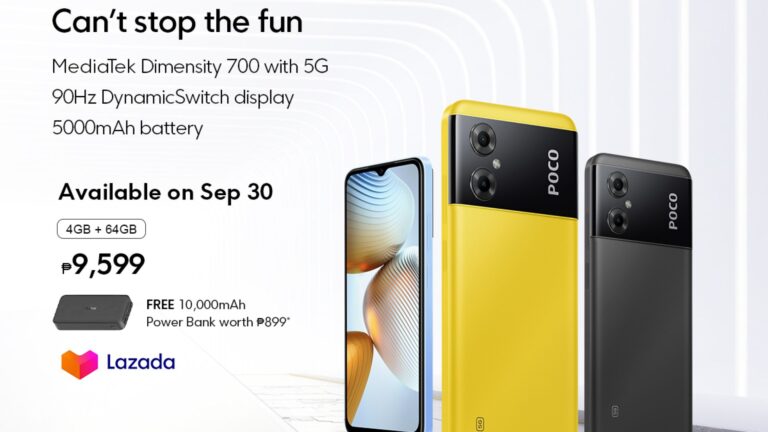 POCO M4 5G phone debuts in PH exclusively via Lazada