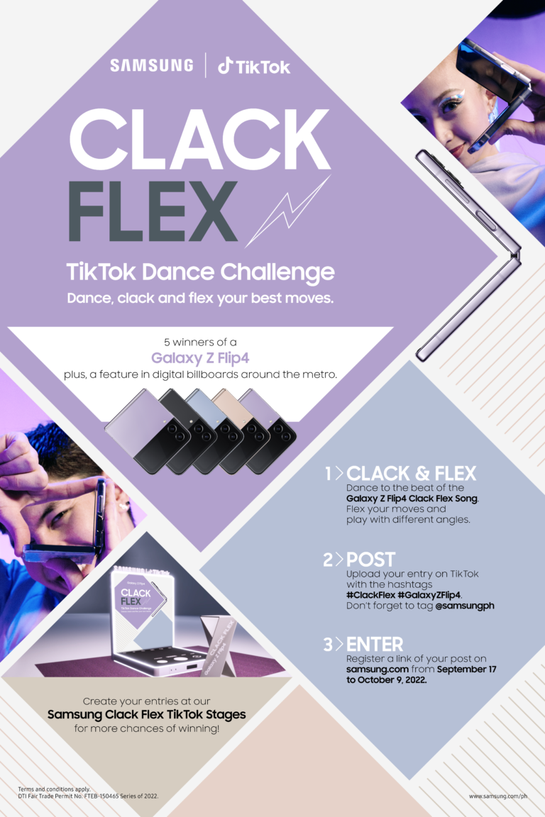 How to get a chance to win a Galaxy Z Flip4 with Samsung’s #ClackFlex Challenge