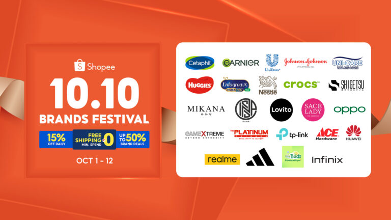 Shopee announces biggest brands sale of the year with the 10.10 Brands Festival
