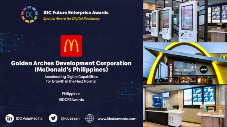News: McDonald’s Philippines wins Digital Resiliency Award at the Future Enterprise Awards 2022