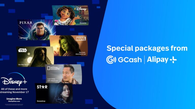 Alipay+ to offer special packages from Friday onwards on GCash featuring Disney+ which will be available in the Philippines on November 17