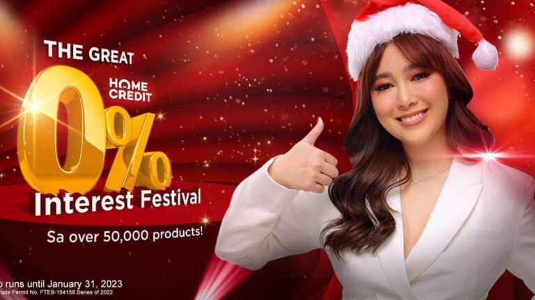 Have the merriest holiday with Home Credit’s The Great 0% Interest Festival