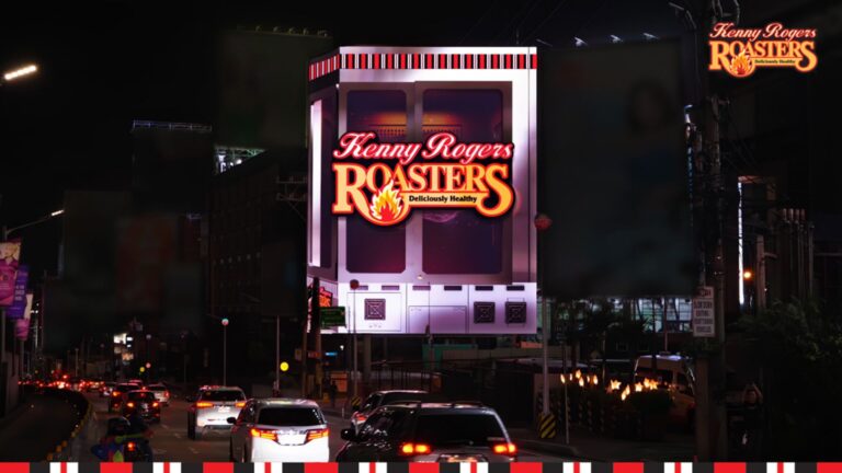 Kenny Rogers Roasters unveils larger-than-life products  in 3D along the busiest street in the Philippines!