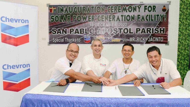 Chevron Donates to Tondo Parish Solar Power Project