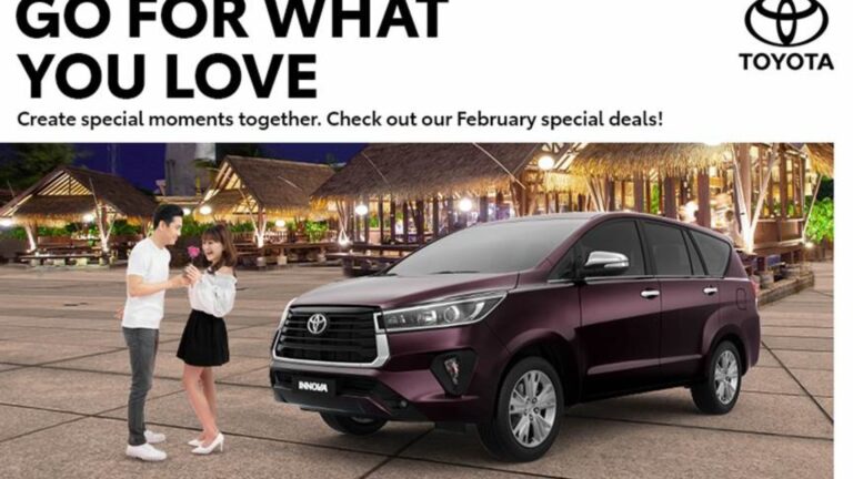 Go for what you love this February with special deals from Toyota!