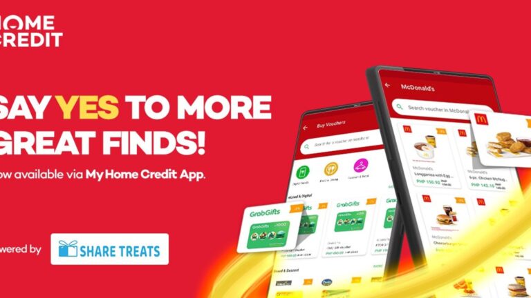 GrabGifts, McDonald’s Treats and more e-vouchers now available in My Home Credit App!   