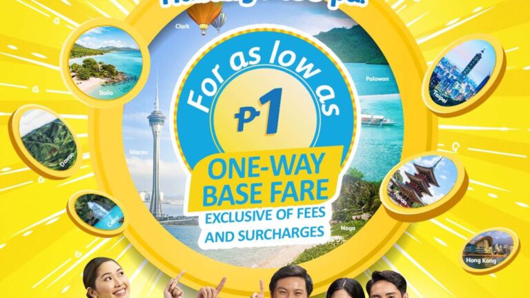 Cebu Pacific Brightens Up Summer with 3-Day P1SO Sale