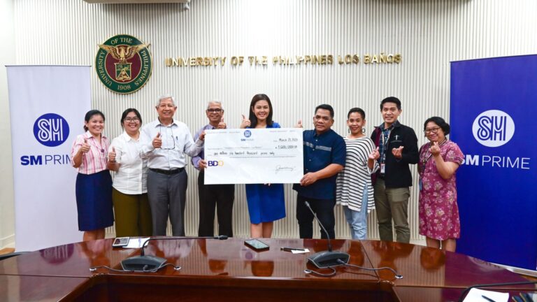 SM Prime partnered with UPLB  for sustainability scholarship   