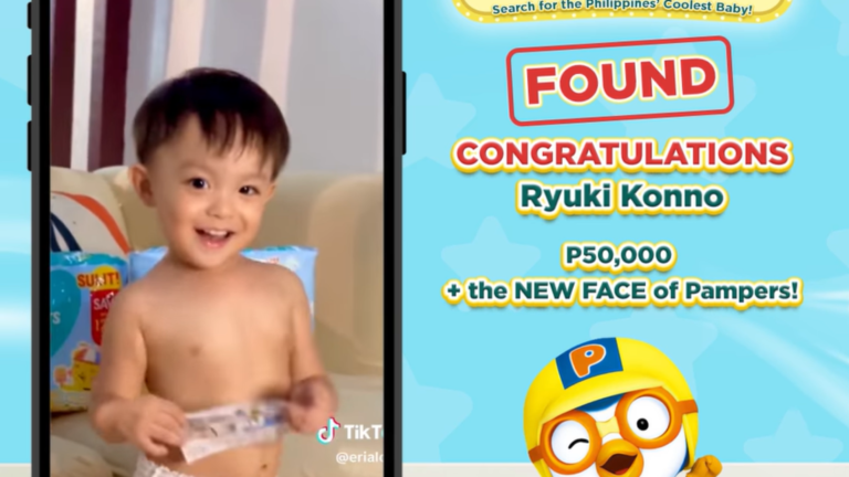 Baby Ryuki and Mommy Claire wins #PampersNextSuperstar TikTok competition