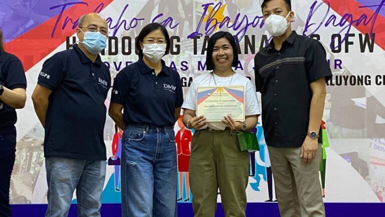 TINBO supports DMW’s mega jobs fair for OFWs
