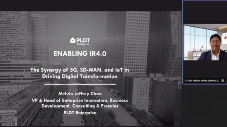 PLDT Enterprise brings digitalization to the manufacturing industry through 5G, SD-WAN, and IoT at SEIPI IR 4.0 Webinar  