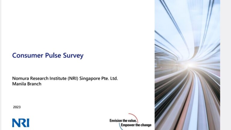 Growing Concern: 94% of Metro Manila’s Middle-Class Gen Zs and Millennials Felt the Impact of Inflation in the 2nd Quarter of 2023 – NRI Singapore-Manila Branch