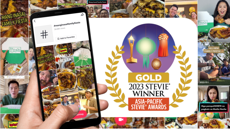 #MangInasalFamilyFiesta TikTok Challenge wins Gold at Asia-Pacific Stevie® Awards    
