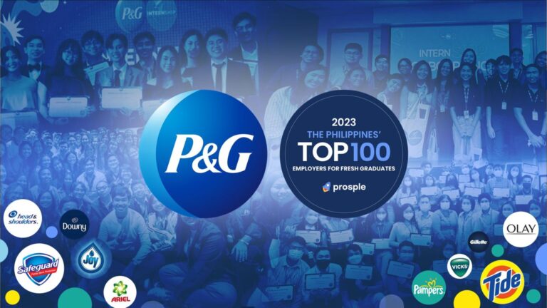 P&G Philippines named as one of the Philippines’ 2023  Top 100 Employers for Fresh Graduates