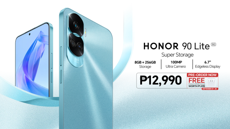 HONOR 90 Lite 5G with Super Storage, 100MP Ultra Camera is now available for Pre-order at Php 12,990 Only! 