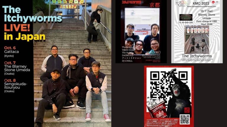 The Itchyworms to embark on a 3-city tour in Japan next month!   