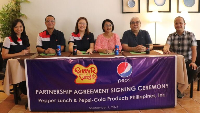 Pepsi-Cola Products Philippines, Inc. renews partnership with Pepper Lunch Philippines