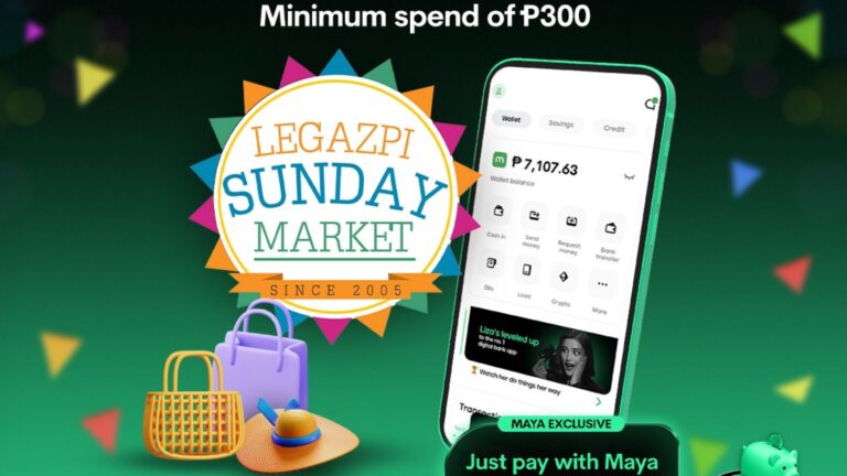 Maya Powers Legazpi Sunday Market with Cashless Convenience