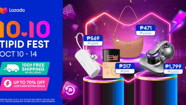 Gear up for the season of giving and shop all things sulit during Lazada’s 10.10 TIPID Fest