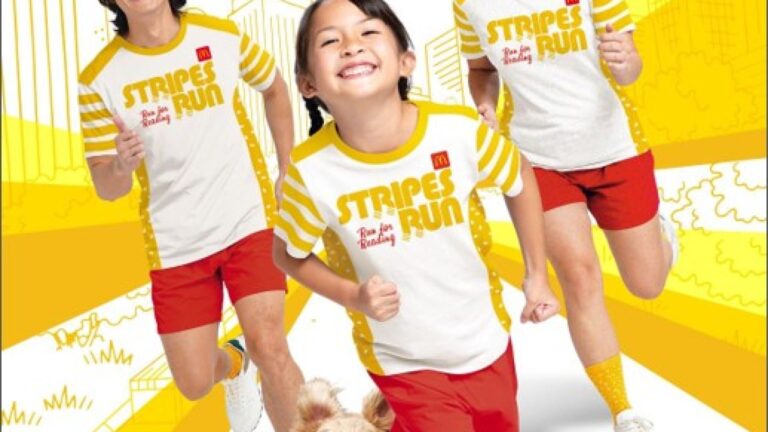 Run to show your support for children’s literacy through McDonald’s Stripes Run 2023: Run for Reading