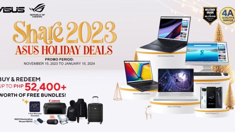 Take home bundles of deals with ASUS and ROG Share 2023 holiday promo