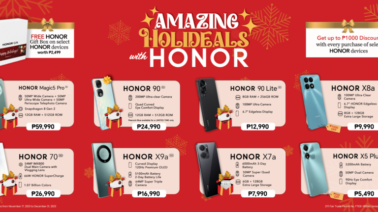 Snag a FREE Gift Box worth Php 2,499 with HONOR Amazing Holideals Promo 