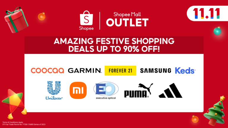 Get started on your Christmas shopping with huge discounts on these Shopee Mall Outlet picks!   