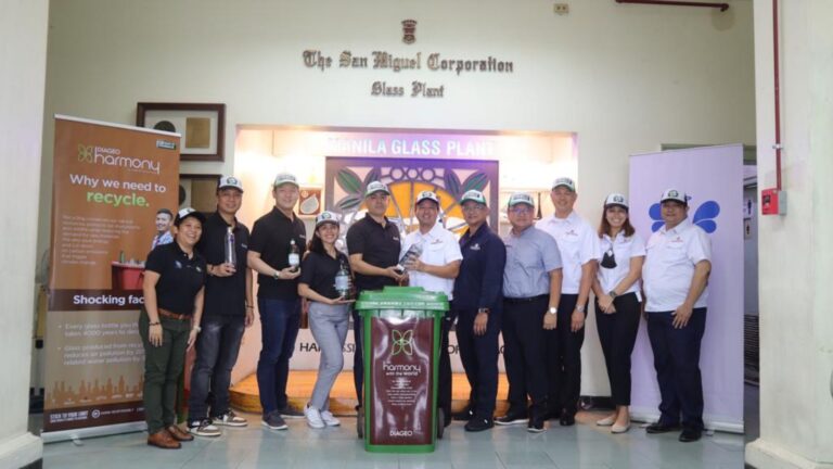 Diageo Philippines turns over 2 Metric Tons of collected used glass containers  to recycling partner