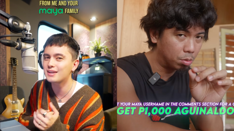 Get a P1,000 aguinaldo from James Reid & CongTV via Maya username this holiday season!