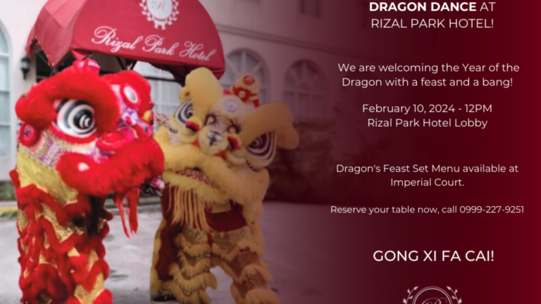 From Dragon Dances to Starlit Dinners: Rizal Park Hotel Sets the Perfect Stage for Celebrations this February