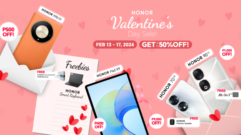Celebrate Love this Valentine’s Day and Get Up to  50% Off HONOR Gadgets!