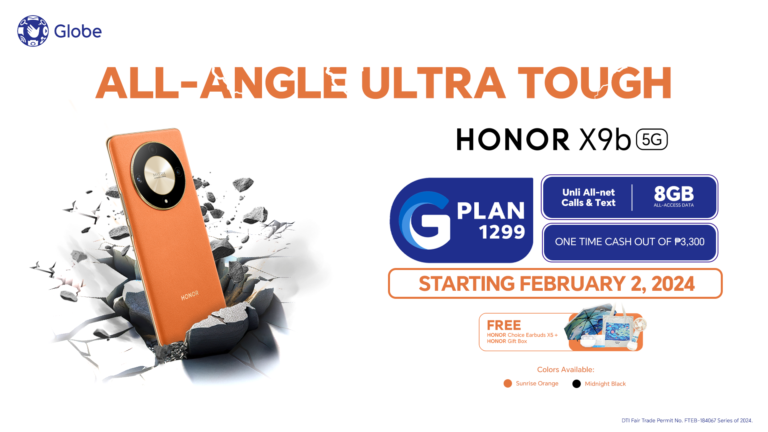 Get The Toughest Phone HONOR X9b 5G via GPlan 1299 