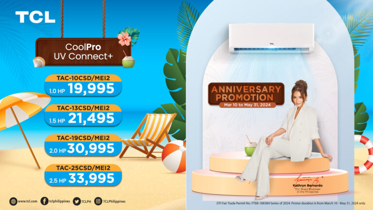 Get ready for the TCL Anniversary Aircon Promo Just in Time for Summer!   