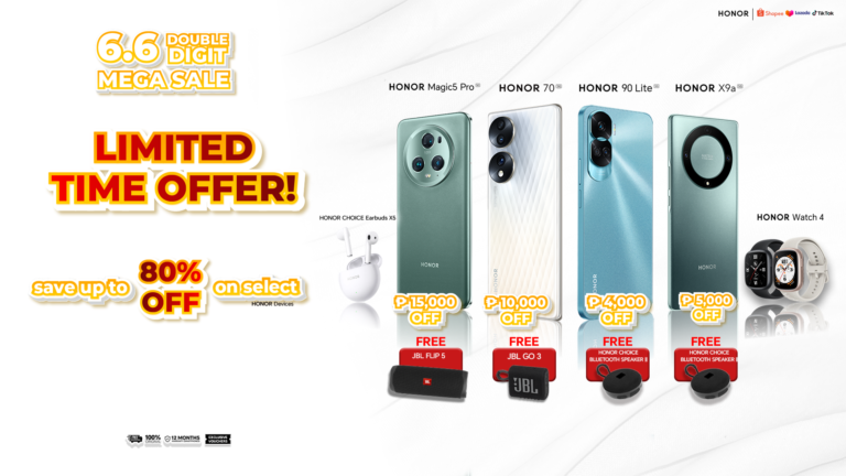 JUST IN: Up to 80% Off HONOR Products with Exciting Freebies this 6.6 Mega Sale! 
