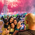 10 A family creates lasting memories at the Pyromusical Competition in SM by the Bay, SM Mall of Asia Complex.