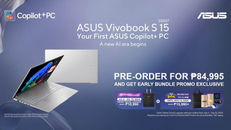 Pre-Order the ASUS Vivobook S 15 Copilot+ PC   in the Philippines