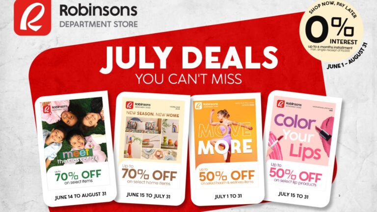 Be Cool For School with Robinsons Department Store’s Back to School Deals