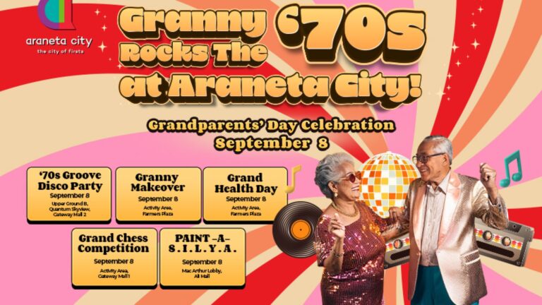 Get into cool classic groove this Grandparents’ Day at Araneta City