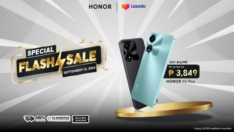 Price Drop Alert! You can NOW get HONOR X5 Plus for only Php 3,849 until September 13 on Lazada 