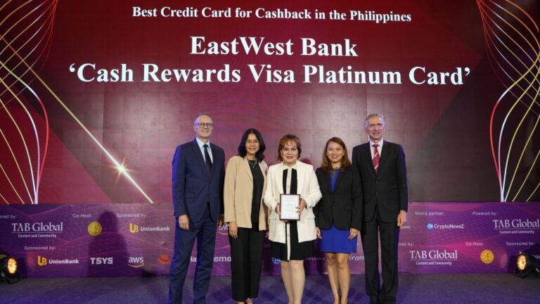 EastWest Visa Platinum Triumphs at The Asian Banker Awards, Celebrated as the Best Cashback Credit Card   
