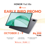 Main KV – HONOR Pad X8a to be available on Shopee starting October 2