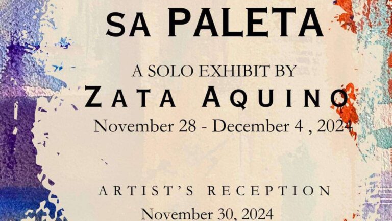 Zata Aquino mounts First Solo Exhibit  Sining sa Paleta