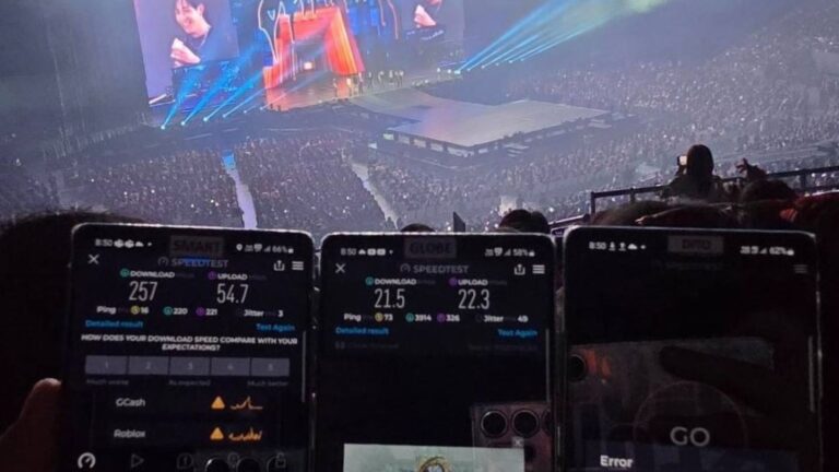 LOOK: Smart 5G posts fastest network speeds at the Philippine Arena   