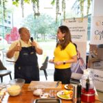 Chef Tatung sharing his expertise during the cooking demo at Coffee and Play