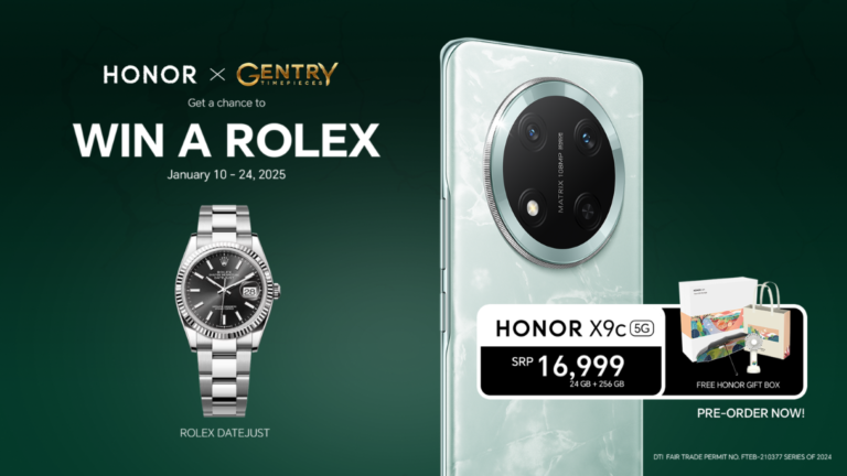 HONOR X9c 5G, Now Available for Only Php 16,999! Pre-order To Win a ROLEX Watch 