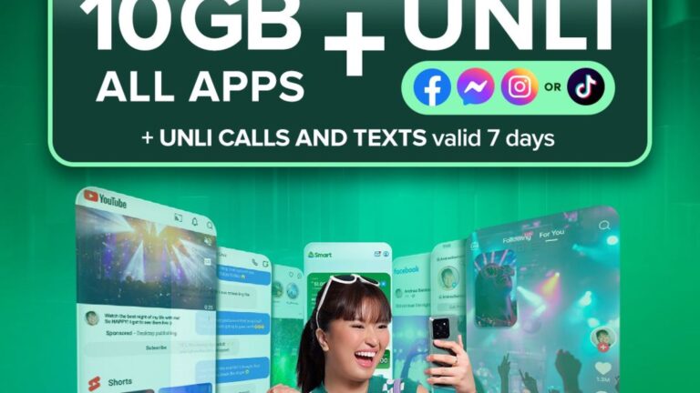 Smart Prepaid’s Power All offers now come with Unli FB or Unli TikTok   