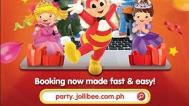 Your Jolliest Party is now a few clicks away with the new Jollibee Kids Party booking website!